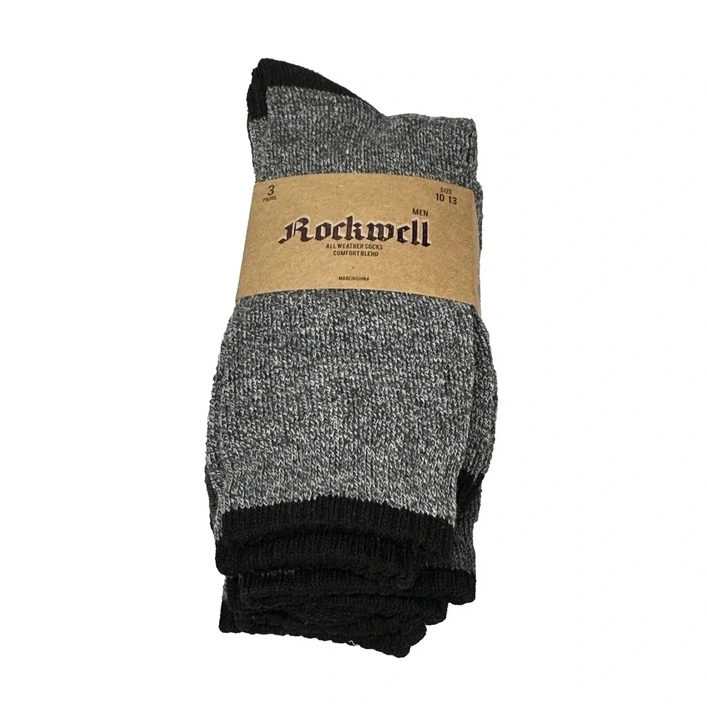 NEW rockwell MENS‎ socks 3 pairs size 10-13